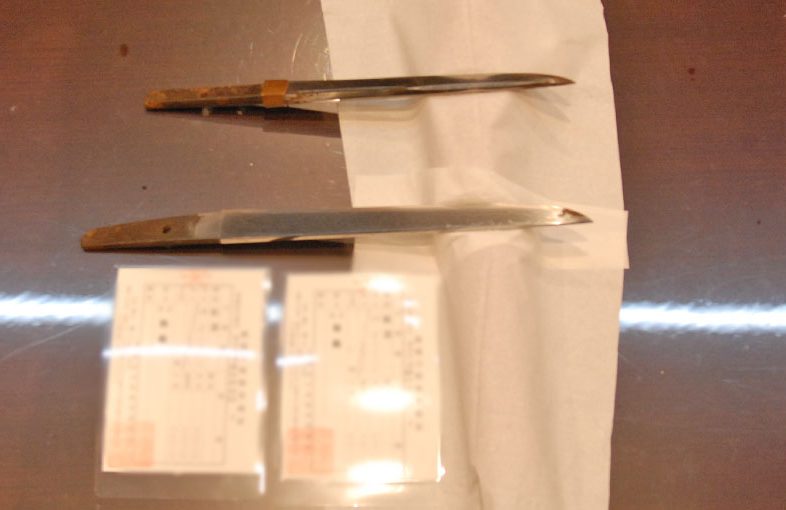 2022年9月13日掲載：神奈川県男性から、短刀2振を持込買取