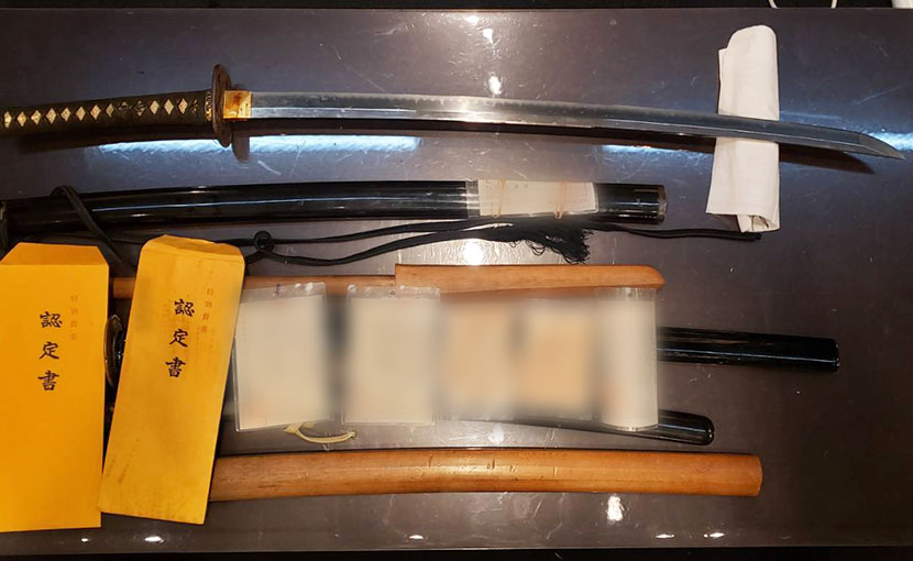 2024年4月11日掲載 神奈川県 男性から、脇差2振 刀2振 槍1振を持込買取