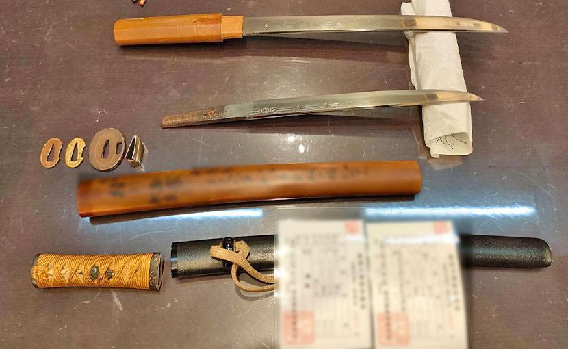 2024年5月23日掲載 東京都男性から、短刀1振 脇差1振を持込買取