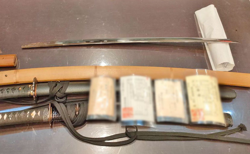 2024年5月26日掲載 千葉県男性から脇差3振 刀1振を持込買取