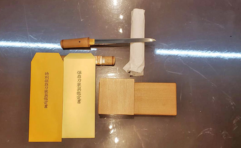 2024年6月17日掲載 東京都女性から、短刀1振 刀装具2点を持込買取